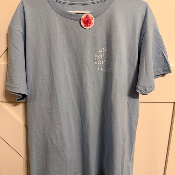 Anti Social Social Club Partly Cloudy Tee 'Blue' Large NWT - Picture 6 of 6